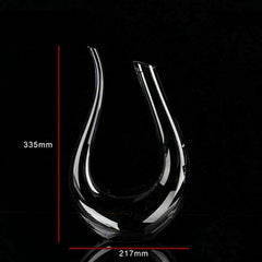 Crystal U-shaped 1.5L Wine Decanter