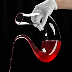 Crystal U-shaped 1.5L Wine Decanter